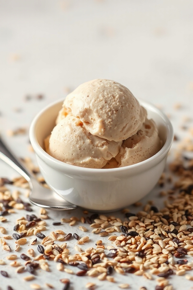 toasted black sesame ice cream
