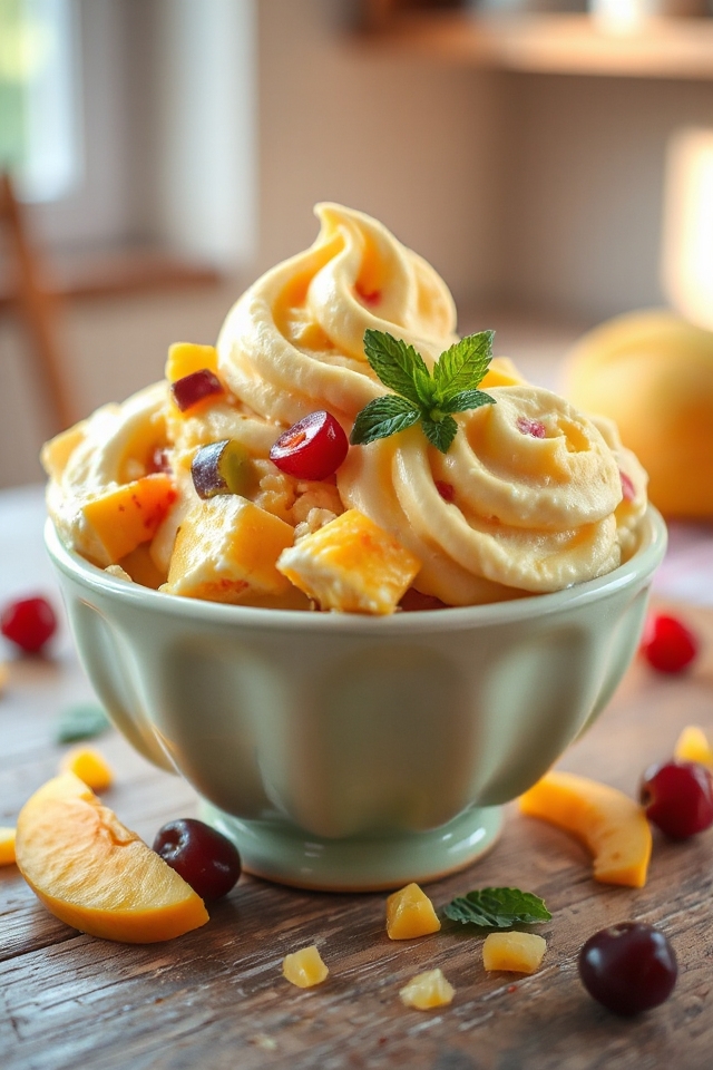 tropical fruity ice cream