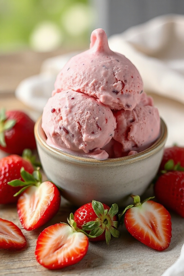 vegan strawberry ice cream recipe