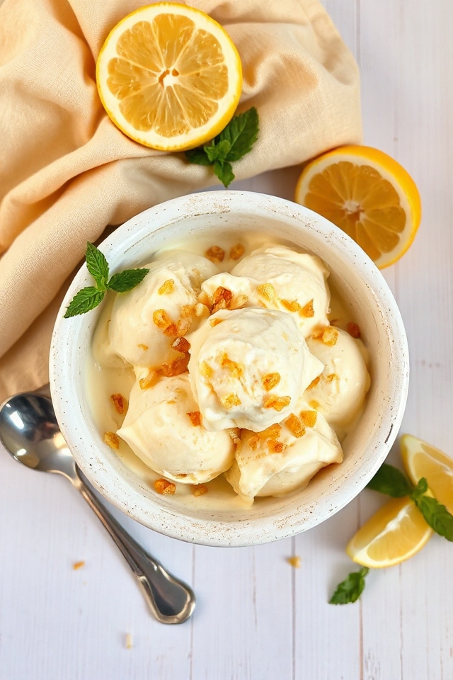 citrusy frozen dessert delight
