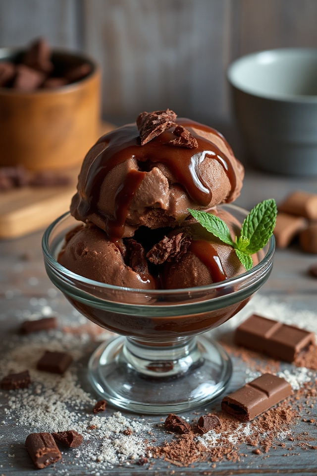 decadent chocolate truffle ice cream