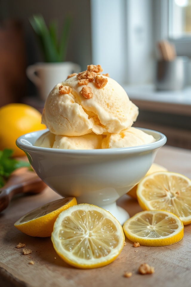 lemon ginger ice cream recipe